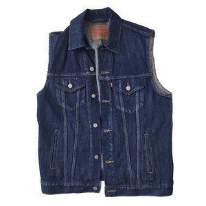 Levi's Sleeveless Dark Denim Vest